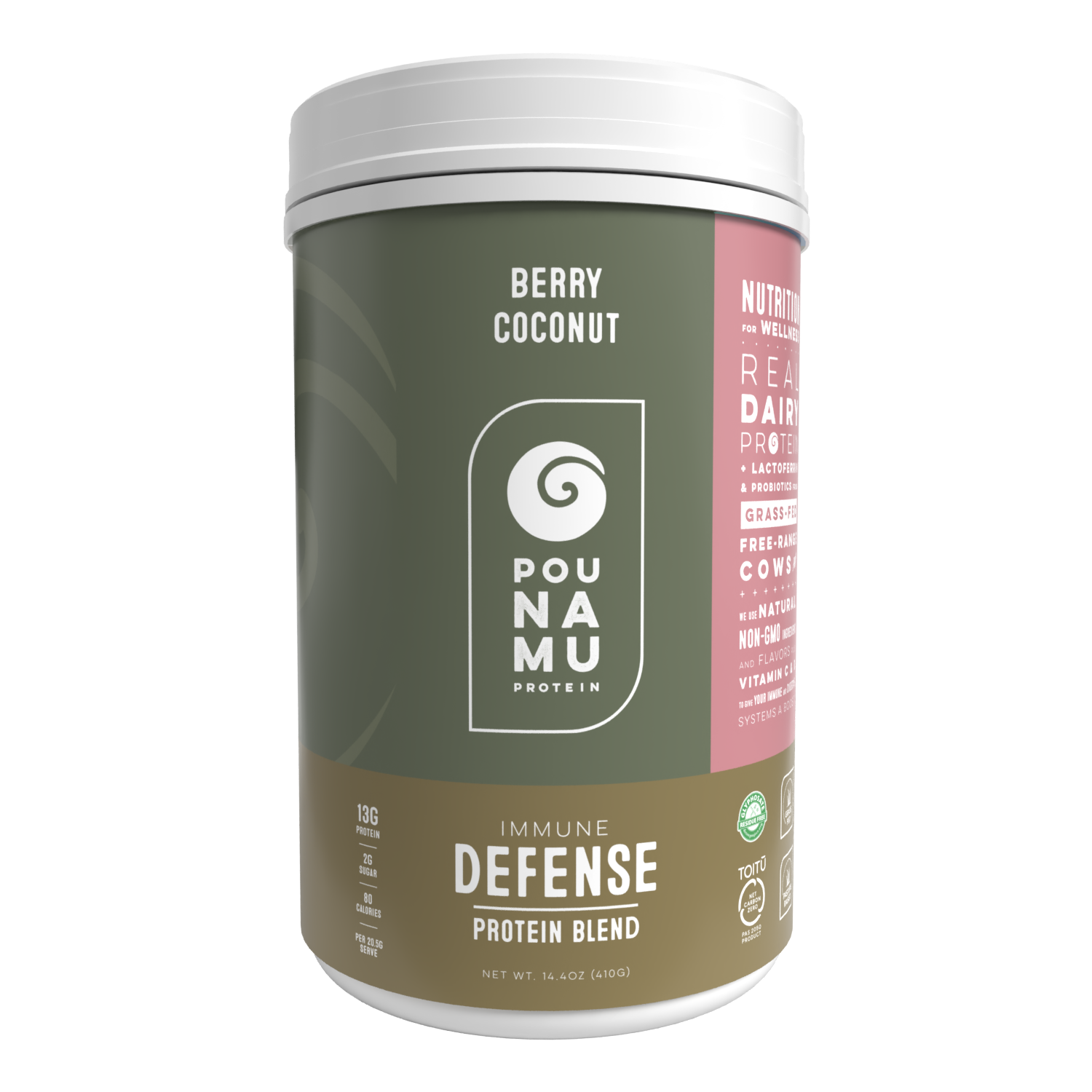 Immune Defense Whey Protein Blend - Berry, Coconut – Pounamu Protein