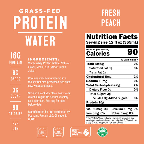 Fresh Peach Protein Water